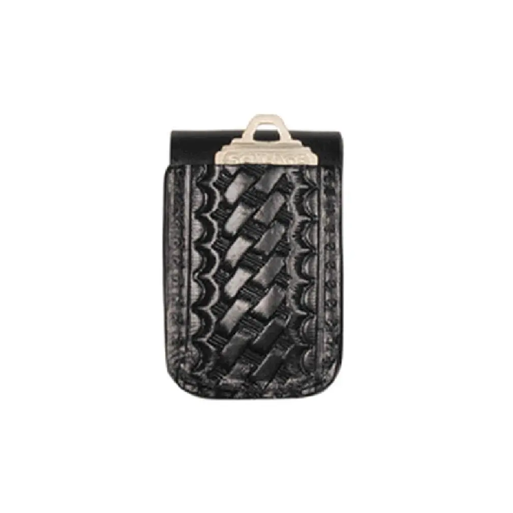 BOSTON LEATHER Double Wide Belt Keeper with Key Slot
