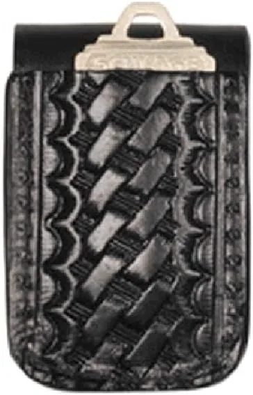BOSTON LEATHER Double Wide Belt Keeper with Key Slot