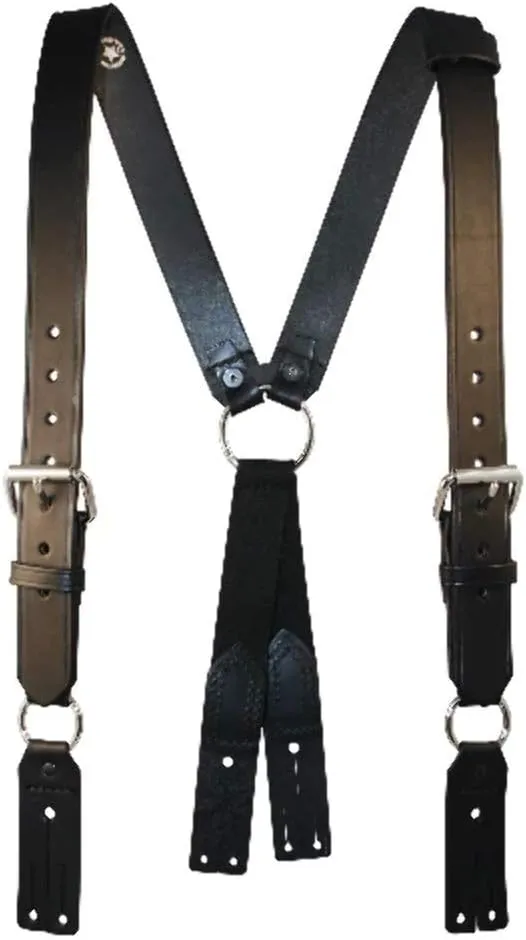 BOSTON LEATHER Firefighter Suspenders, Button Attachment
