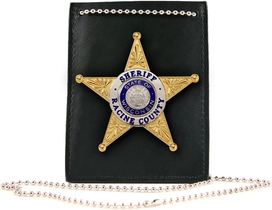 Boston Leather Neck, Pocket, Belt ID and Badge Holder - 5845NPB-1