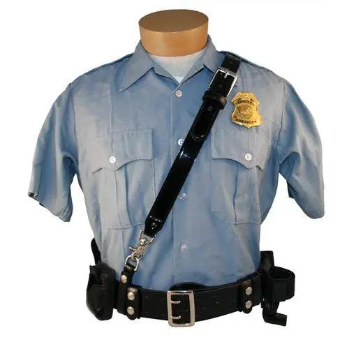 BOSTON LEATHER Sam Browne Shoulder Strap with D-Rings