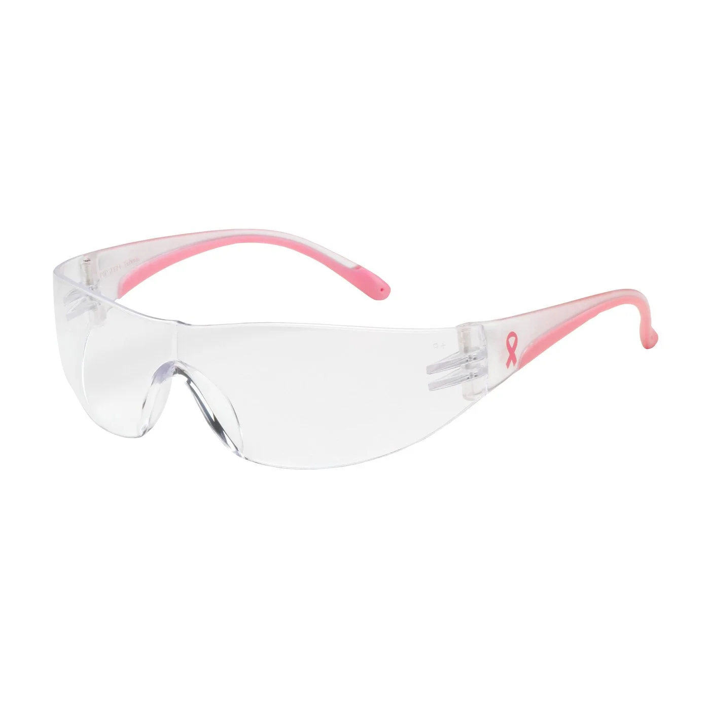 Bouton Eva 250-10-0900 Rimless Safety Glasses with Clear Clear Clear Lens/Pink Frame