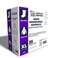 White Microporous Coveralls β ABC Construction Services