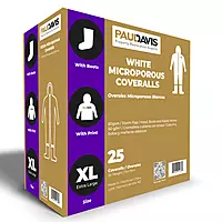 Paul Davis White Microporous Coveralls