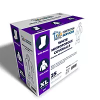 White Microporous Coveralls β ABC Construction Services