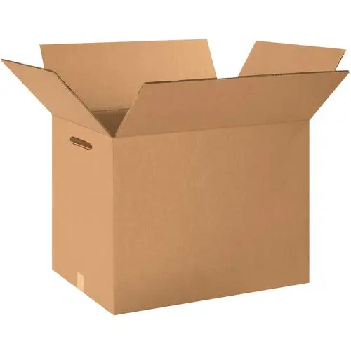24 x 18 x 18" Double Wall Corrugated Shipping Boxes with Hand Holes (Pack of 10)