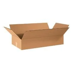 Box Partners 24" x 12" x 4" Flat Corrugated Boxes (24124)