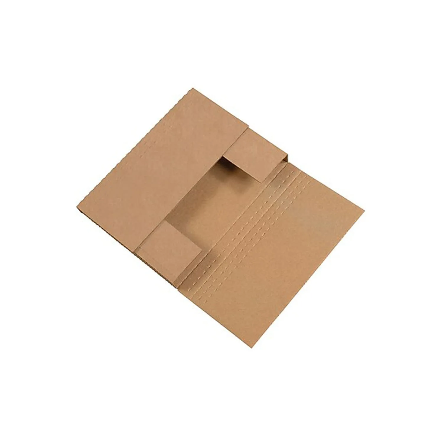 Partners Brand Multi-Depth Easy-Fold Mailers, 12 1/8in x 9 1/8in x 2in, Kraft, Pack Of 50