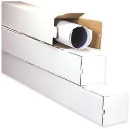 Square Mailing Tubes, 3" x 3" x 18" - 25 EACH PER BUNDLE