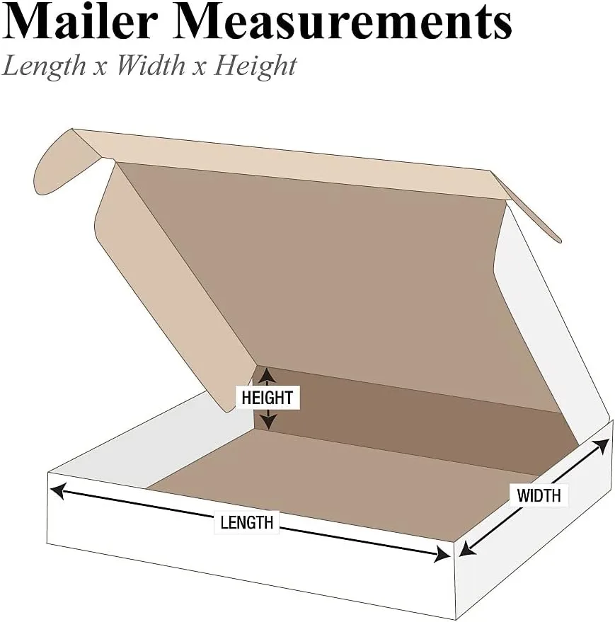11 3/4 x 10 3/4 x 2 1/4" White Deluxe Literature Mailers