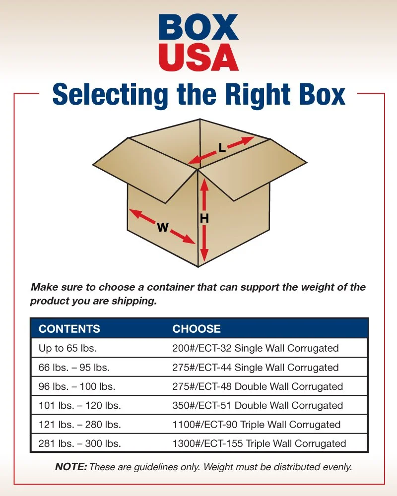 BOX USA 25 Pack of Heavy-Duty Corrugated Cardboard Boxes, 16" L x 14" W x 10" H, Kraft, Shipping, Packing and Moving