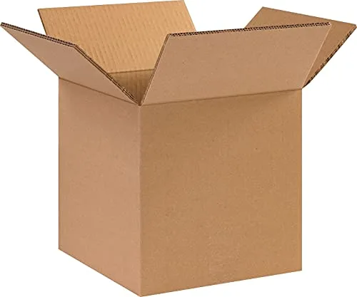 Box King HD101010DW Double Wall Boxes, 10" Length x 10" Width x 10" Depth, Kraft (Pack of 15)