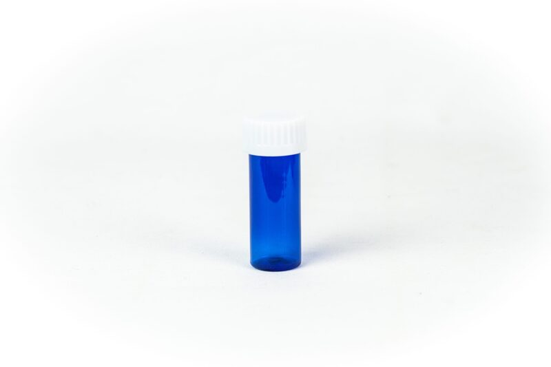 8 Dram Blue Snap Cap Vials - 500 Count