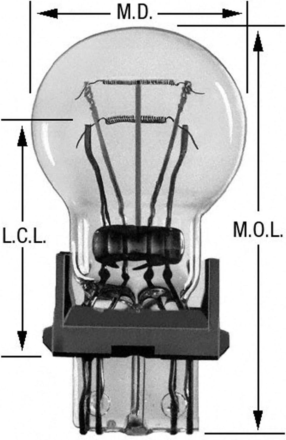 Wagner Lighting BP3057NA Standard Multi-Purpose Light Bulb Card of 2