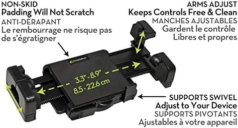 Bracketron Pro-Mount XL Windshield Mount for GPS, Tablets & Smartphones - BT1-514-1, Black