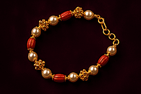 PEARL-CORAL BRACELET