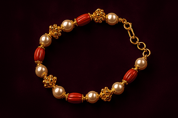 PEARL-CORAL BRACELET