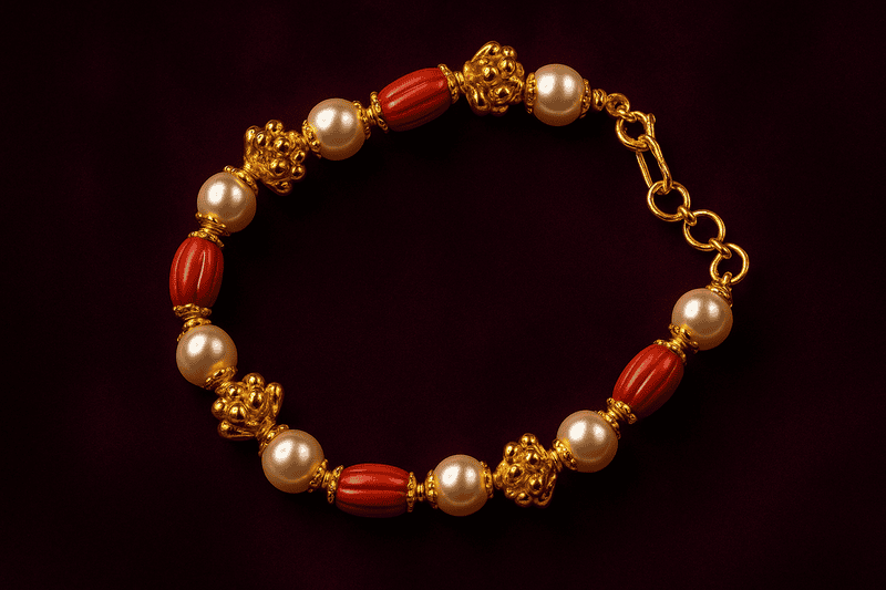 PEARL-CORAL BRACELET