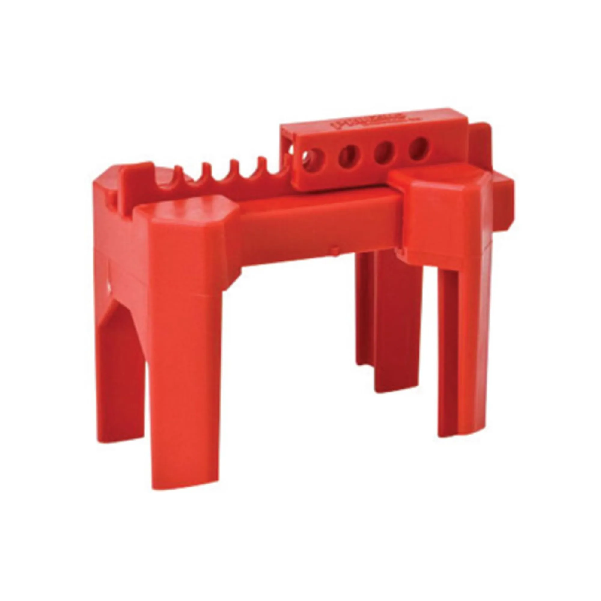 Brady 45341 Small Prinzing Ball Valve Lockout, Capacity, Volume, Polypropylene, Standard, Red