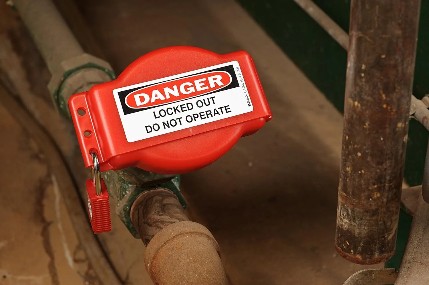 Brady 64057 Adjustable Gate Valve Lockout, for 1" - 6-1/2" Valve Handle Diameter