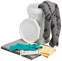Brady SPC SKA-BKT Allwik 6.5 Gallon Universal Class Spill Bucket, 18 in H x 14 in Dia, Gray