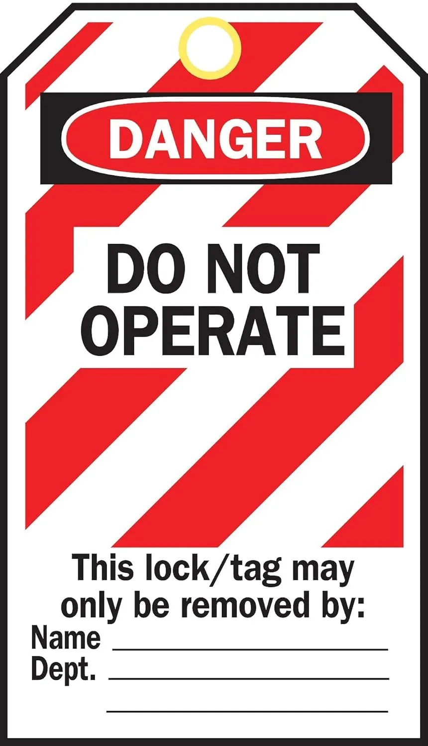 Brady 65520 Rectangle Lockout Tag - Do Not Operate