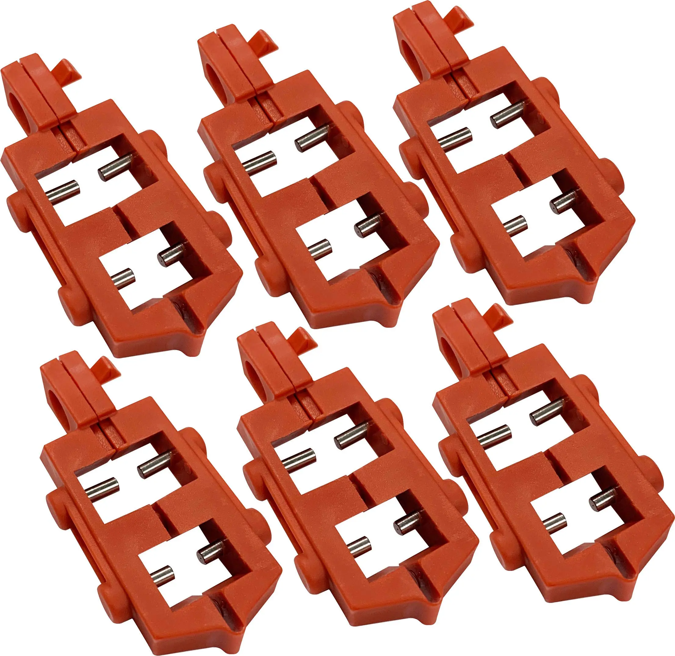 Brady 65688 120V Snap-On Breaker Lockout (Pack Of 6),Red