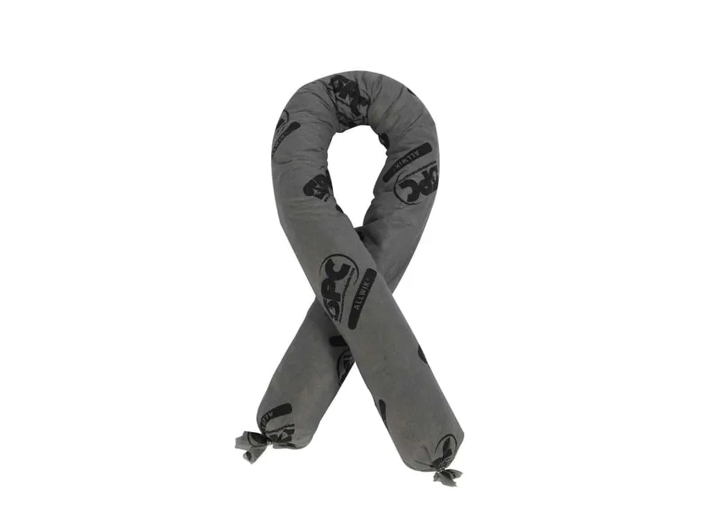 Brady AW430 3" x 4' Multi-Purpose Spill Containment Absorbent Sock - 30 ct, Gray