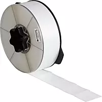 Brady WRAP-5-427 1.5" Width x 2.5" Height, B-427 Vinyl, Matte Finish White Wraptor Self-Laminating Label (2200 per Roll)