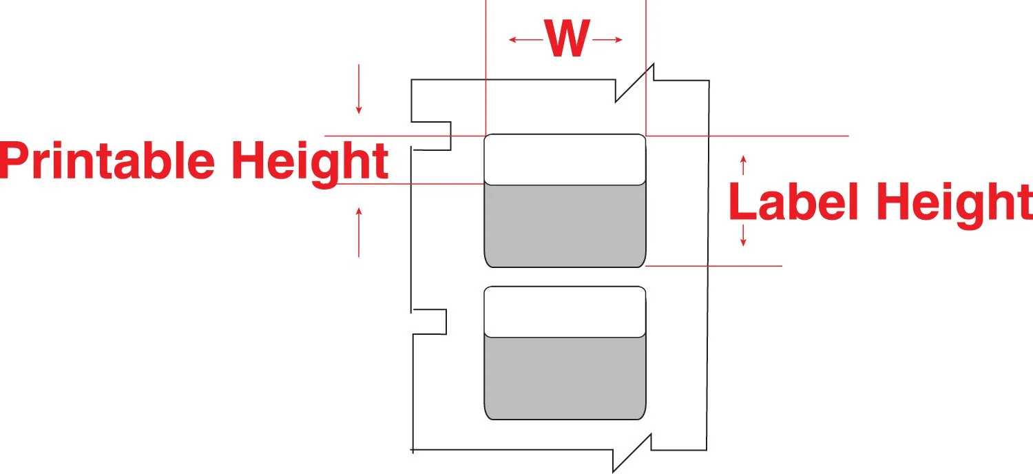 Brady WRAP-5-427 1.5" Width x 2.5" Height, B-427 Vinyl, Matte Finish White Wraptor Self-Laminating Label (2200 per Roll)