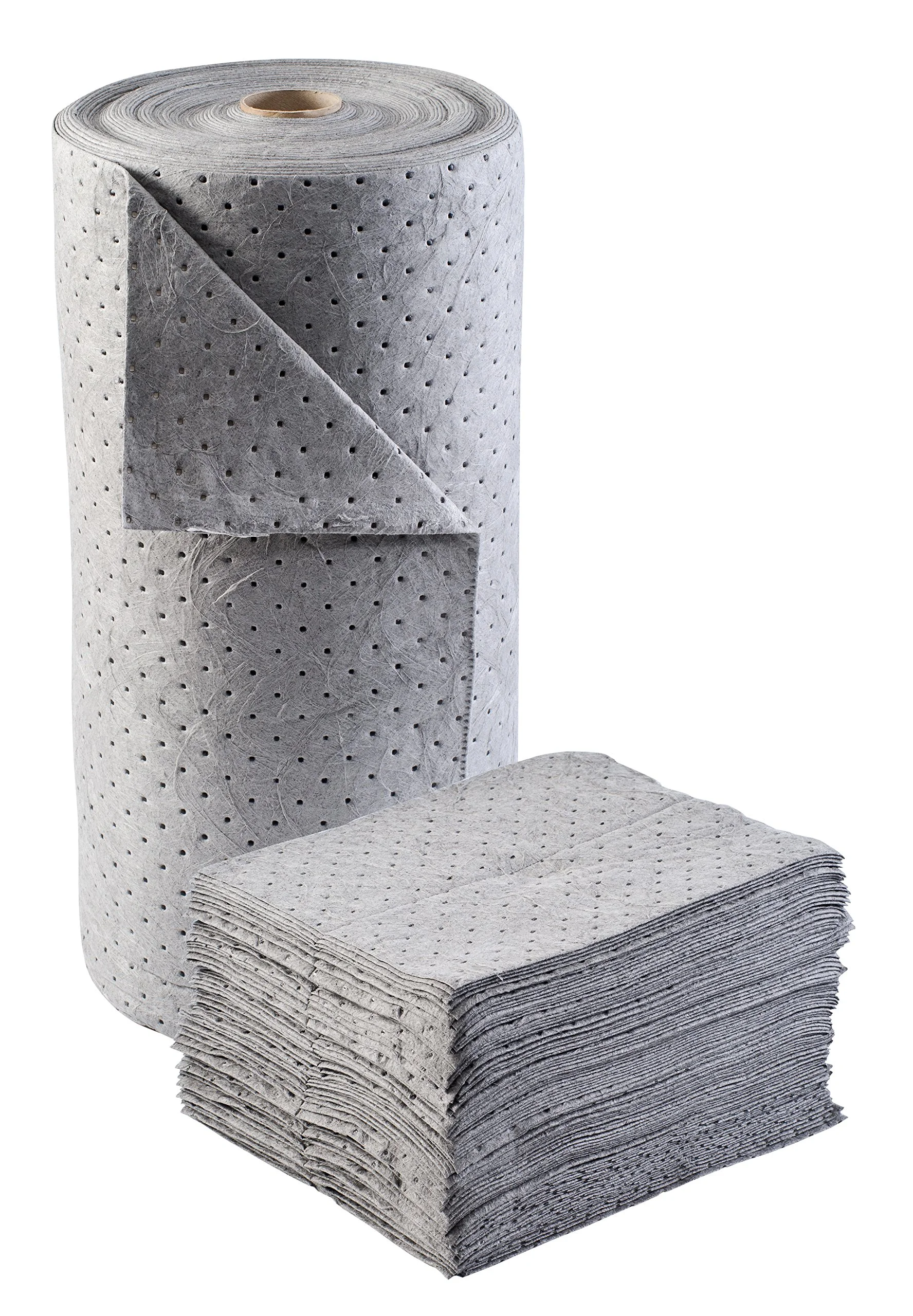 BRADY SPC Universal Absorbent Pad, 15 x 17 in, Perforated, Polypropylene