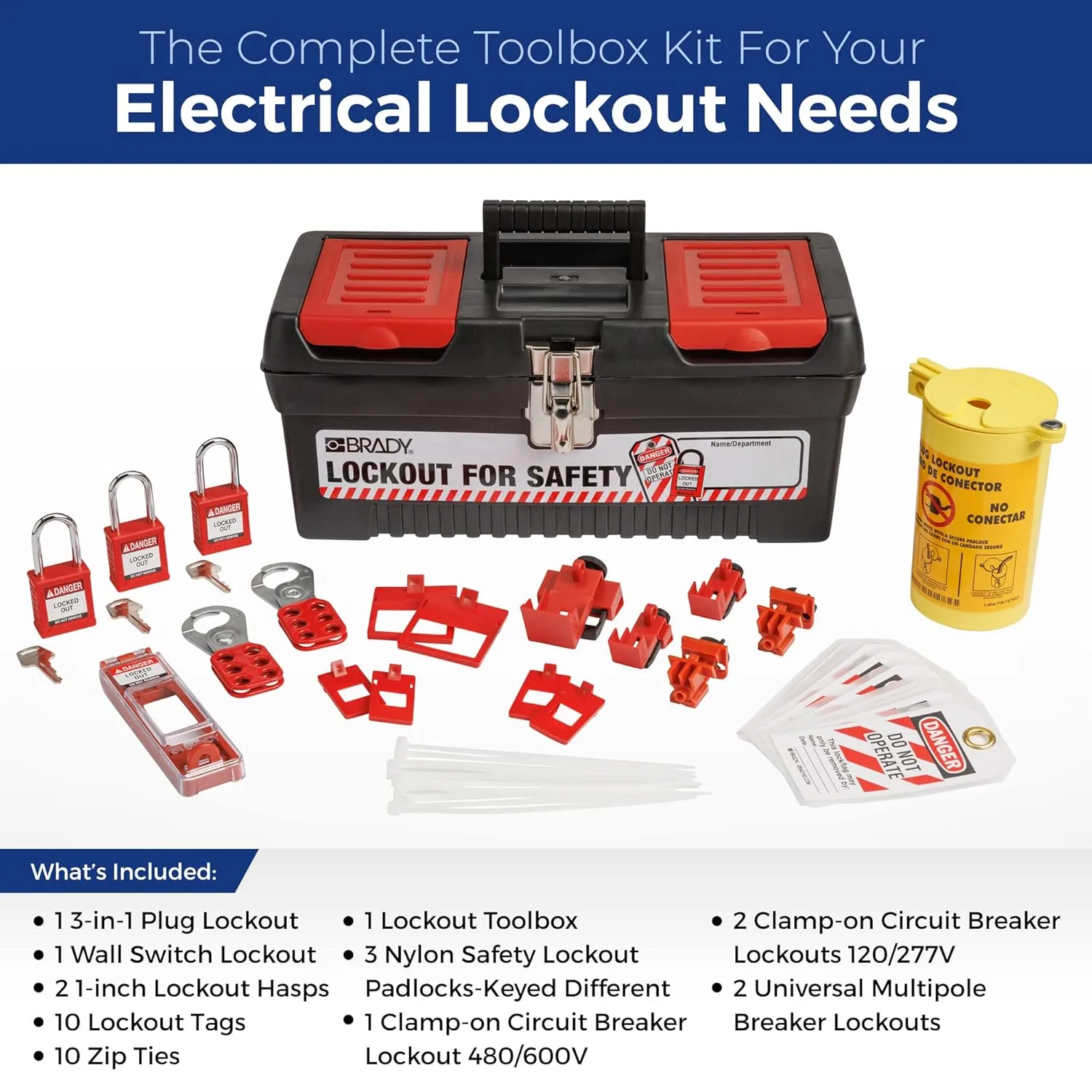 Brady Electrical Lockout Tagout Kit