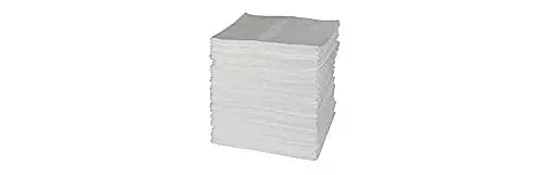 Brady Maxx White Polypropylene 40 gal Absorbent Pad 107825-15 in Width - 19 in Length - Low-Lint - SPC200 [PRICE is per BALE]