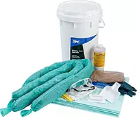 Brady Brday SPC SK-Batt Brady Battery Acid Spill Kit, 9 gal Absorbency, 18" Height, 14" Wide, 14" Length, White