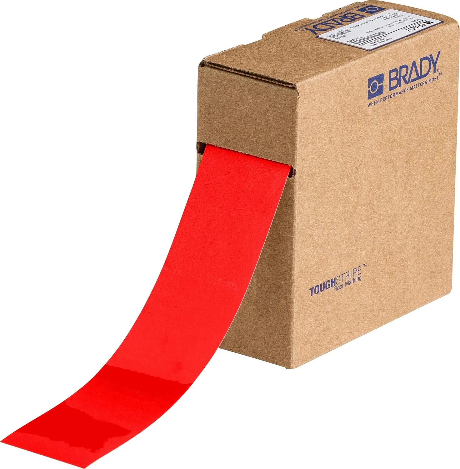 Brady ToughStripe Floor Marking Tape, 100' Polyester