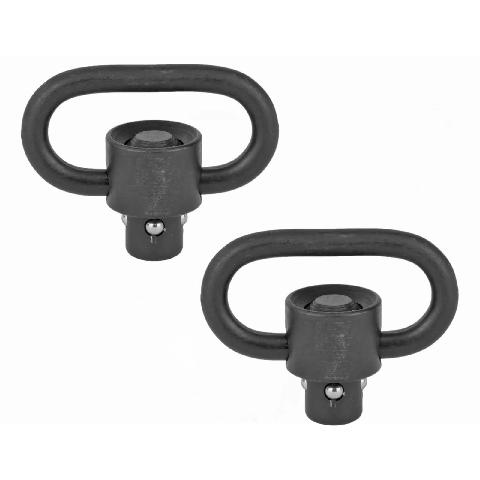 BRAVO COMPANY USA Gunfighter QD (Quick Detach) Heavy Duty Sling Swivel Flush Plunger Black, 2-Pack