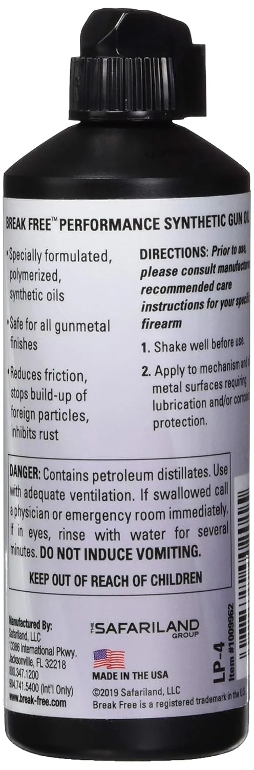 BREAK FREE LP Lubricant & Preservative Performance Synthetic Gun Oil