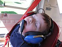 Youth Passive Headset (Red/Blue)