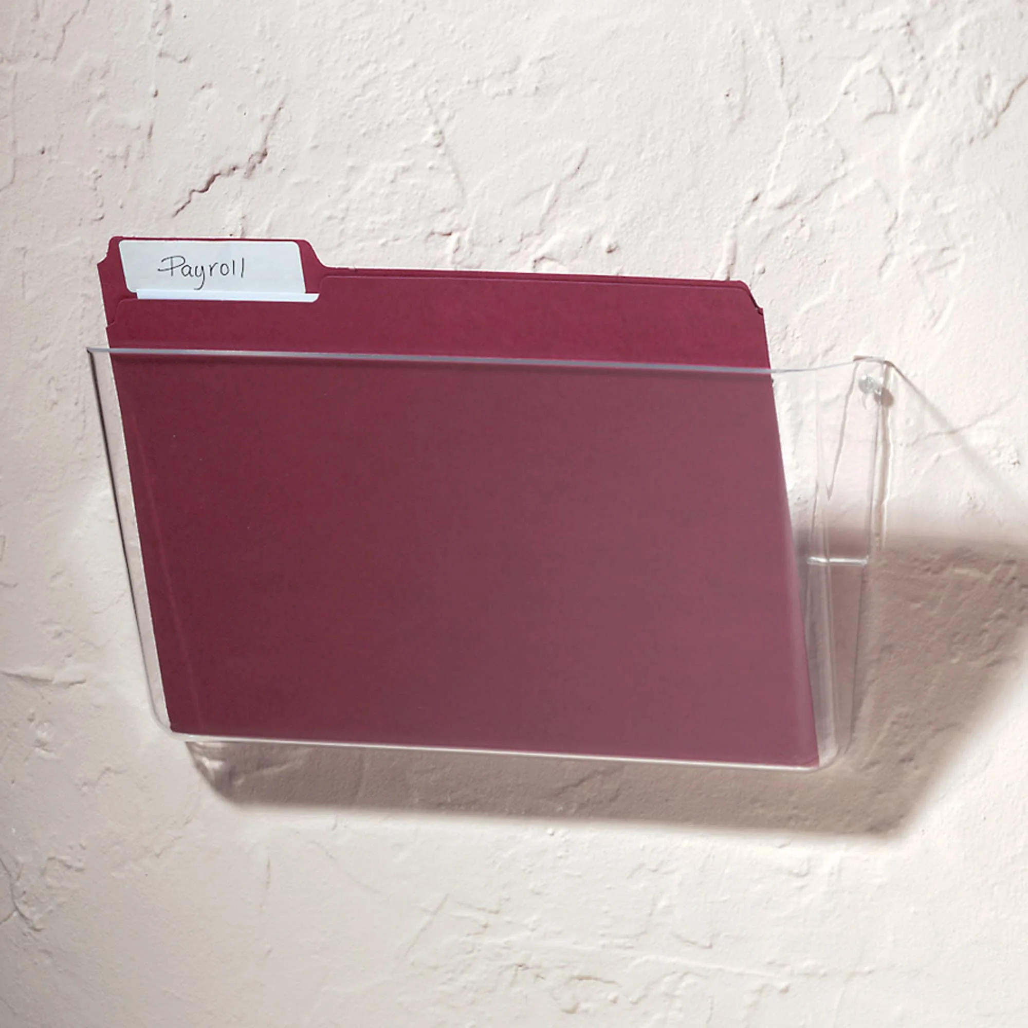 Brenton Studio Single Wall Pocket, Letter Size, Clear, 59770