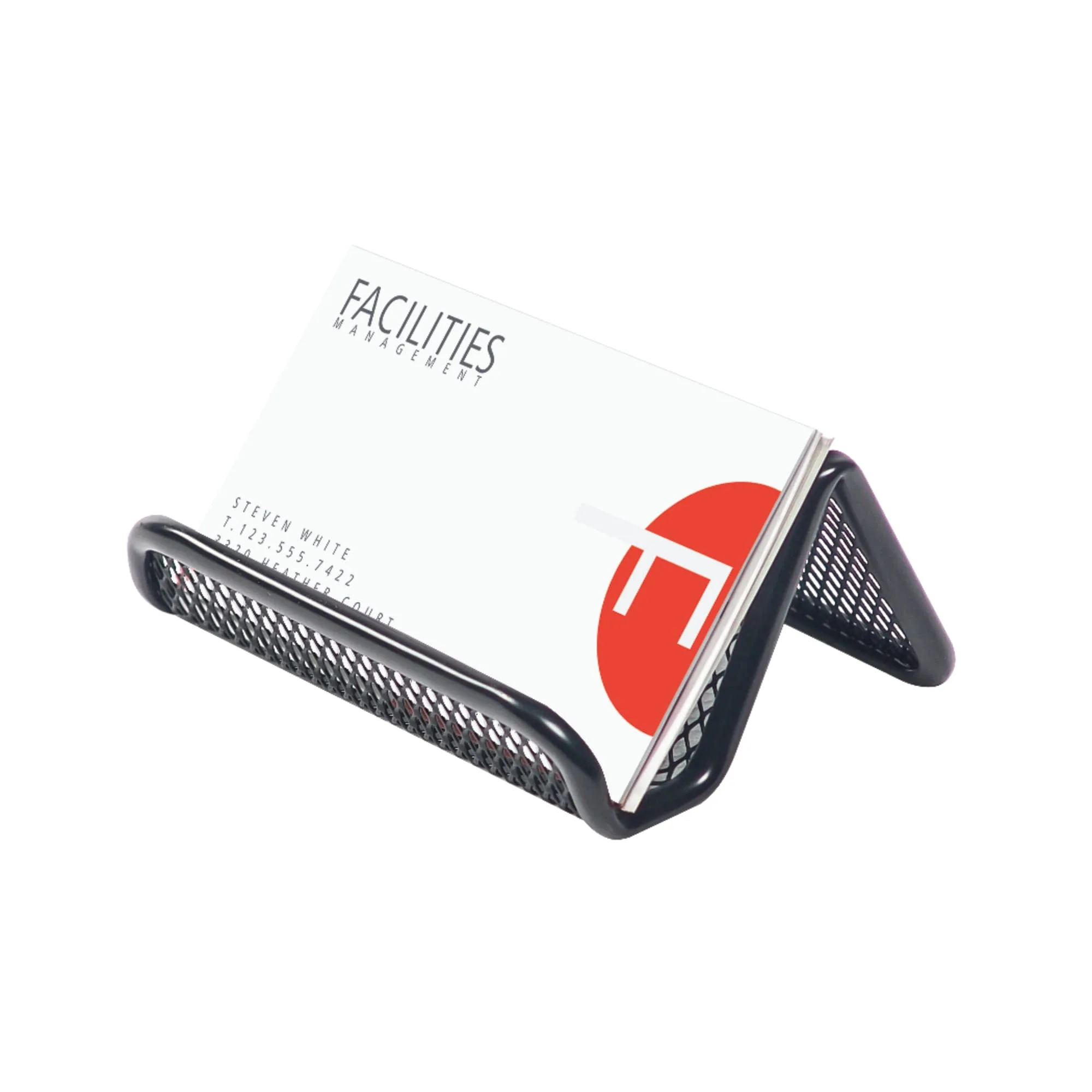 Brenton Studio Metro Mesh Business Card Holder, Black