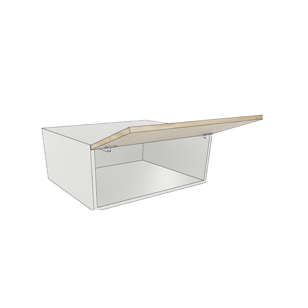 BRIDGE WALL CABINET 1 DOOR FLIP UP FULL DEPTH