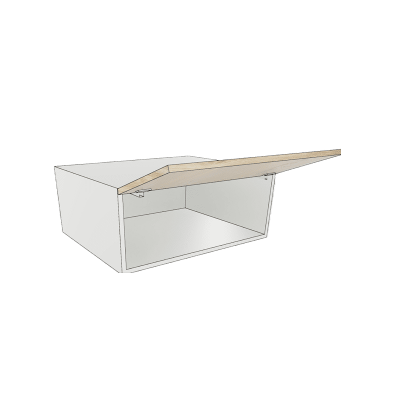 BRIDGE WALL CABINET 1 DOOR FLIP UP FULL DEPTH CUSTOM