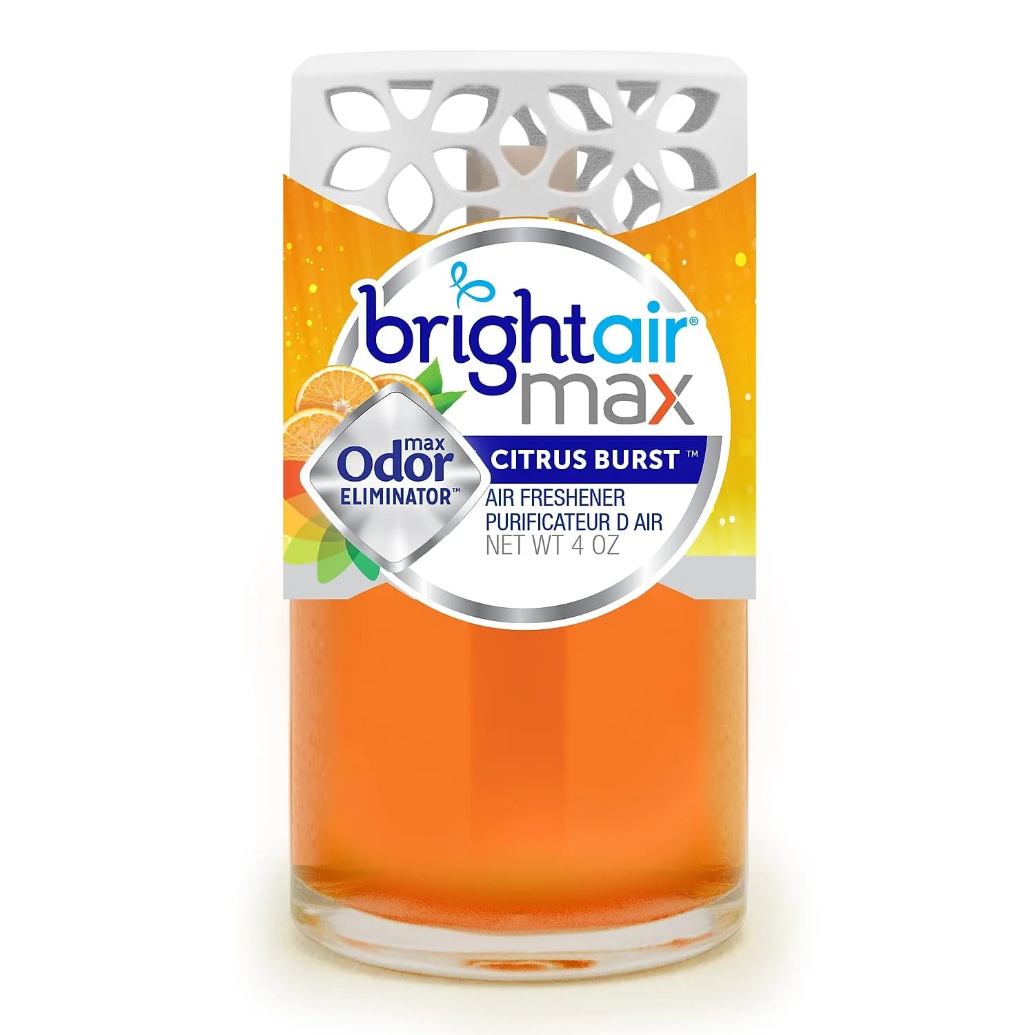 BRIGHT Air Max Scented Oil Air Freshener, Citrus Burst, 4 Oz