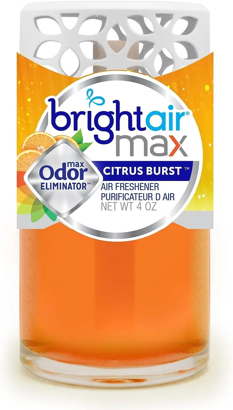 BRIGHT Air Max Scented Oil Air Freshener, Citrus Burst, 4 Oz