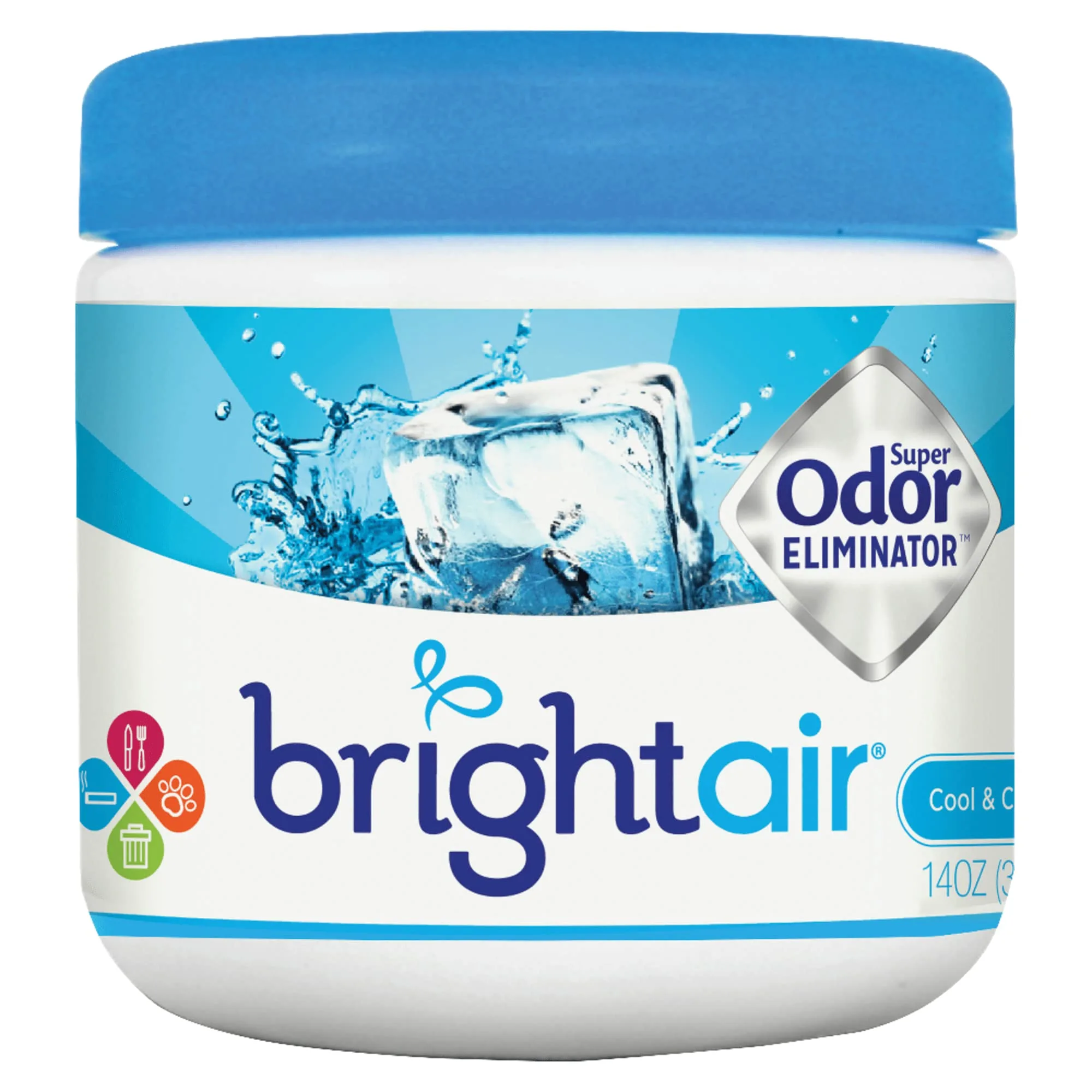 BRIGHT AIR Super Odor Eliminator Gel Air Freshener, 14 oz