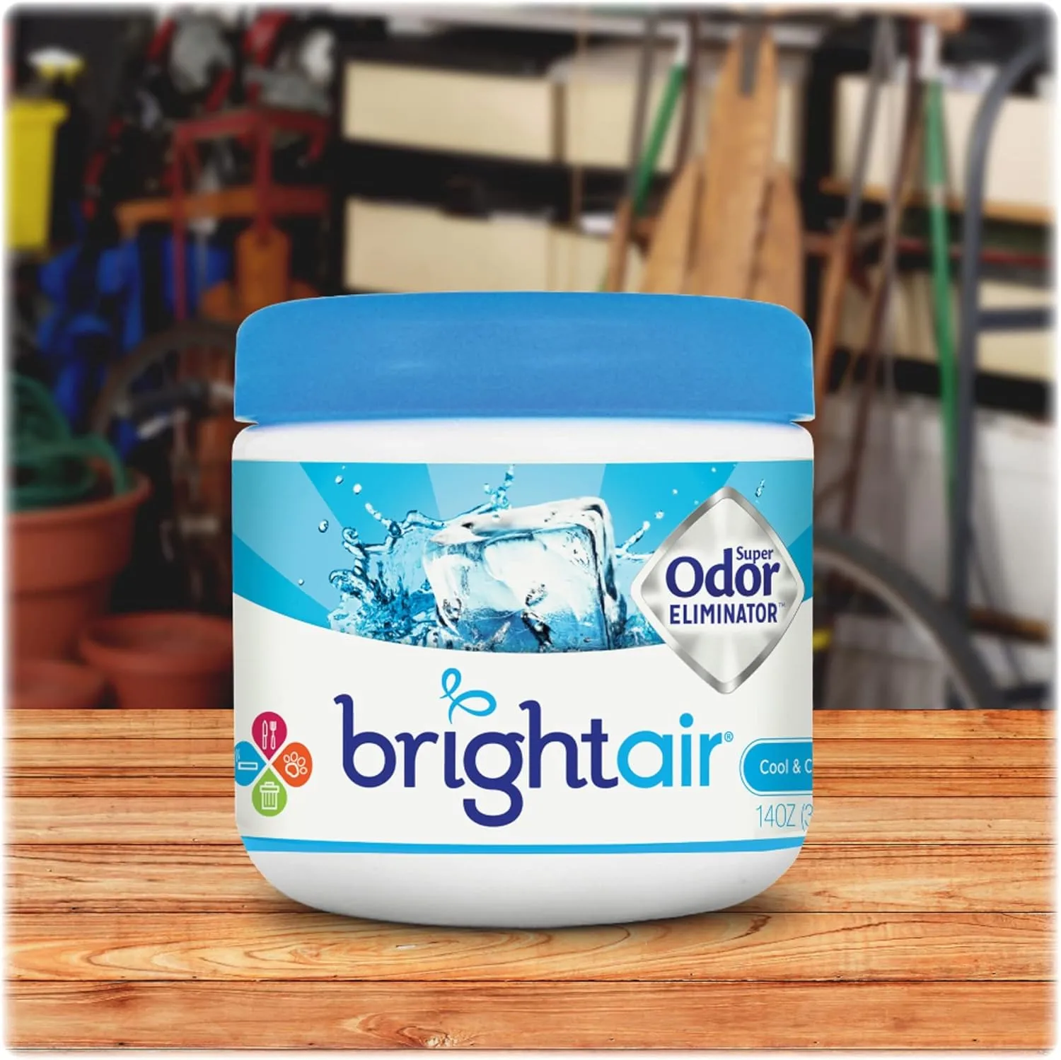 BRIGHT AIR Super Odor Eliminator Gel Air Freshener, 14 oz