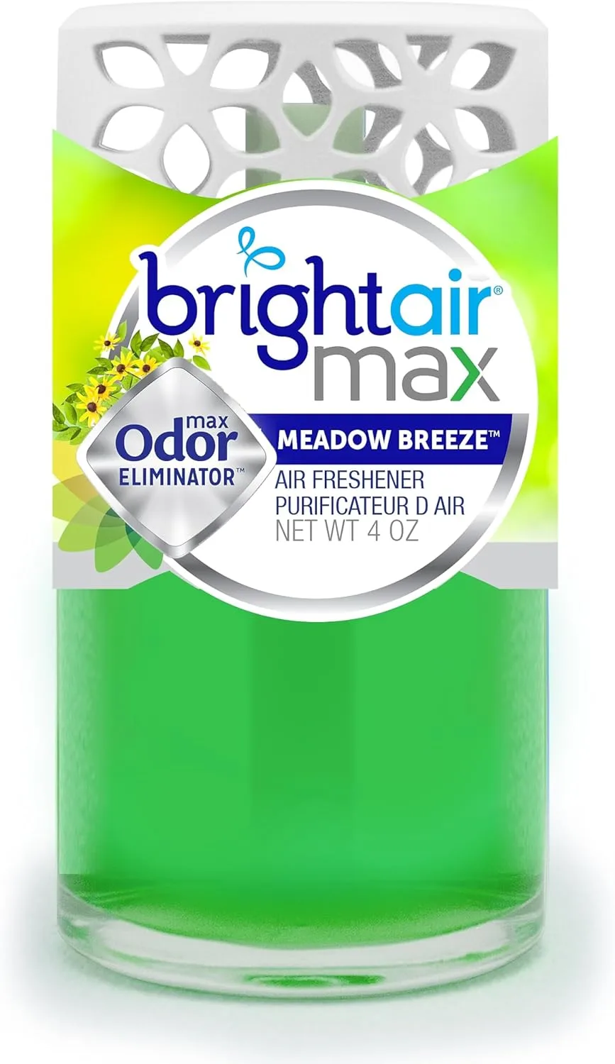 BRIGHT Air Max Scented Oil Air Freshener, Meadow Breeze, 4 Oz