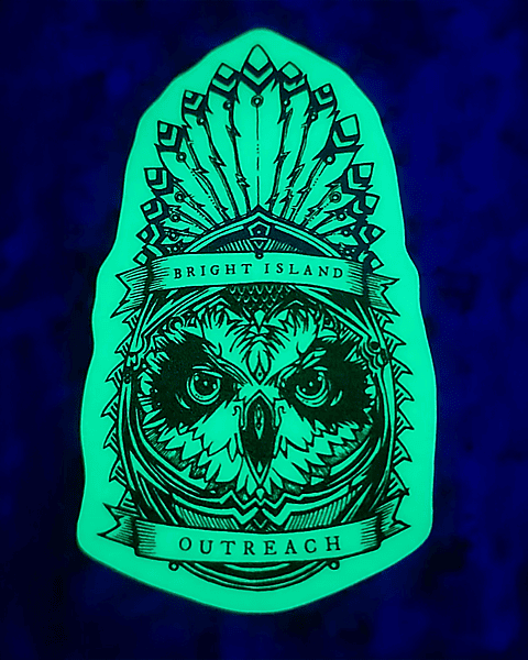 Wisdom Warrior GLOWL Sticker