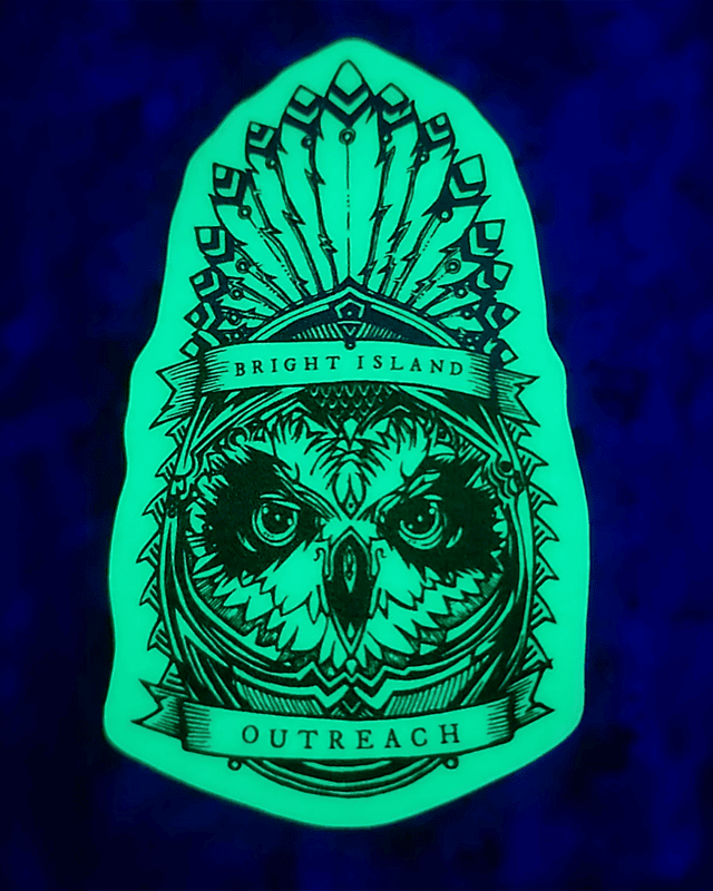 Wisdom Warrior GLOWL Sticker