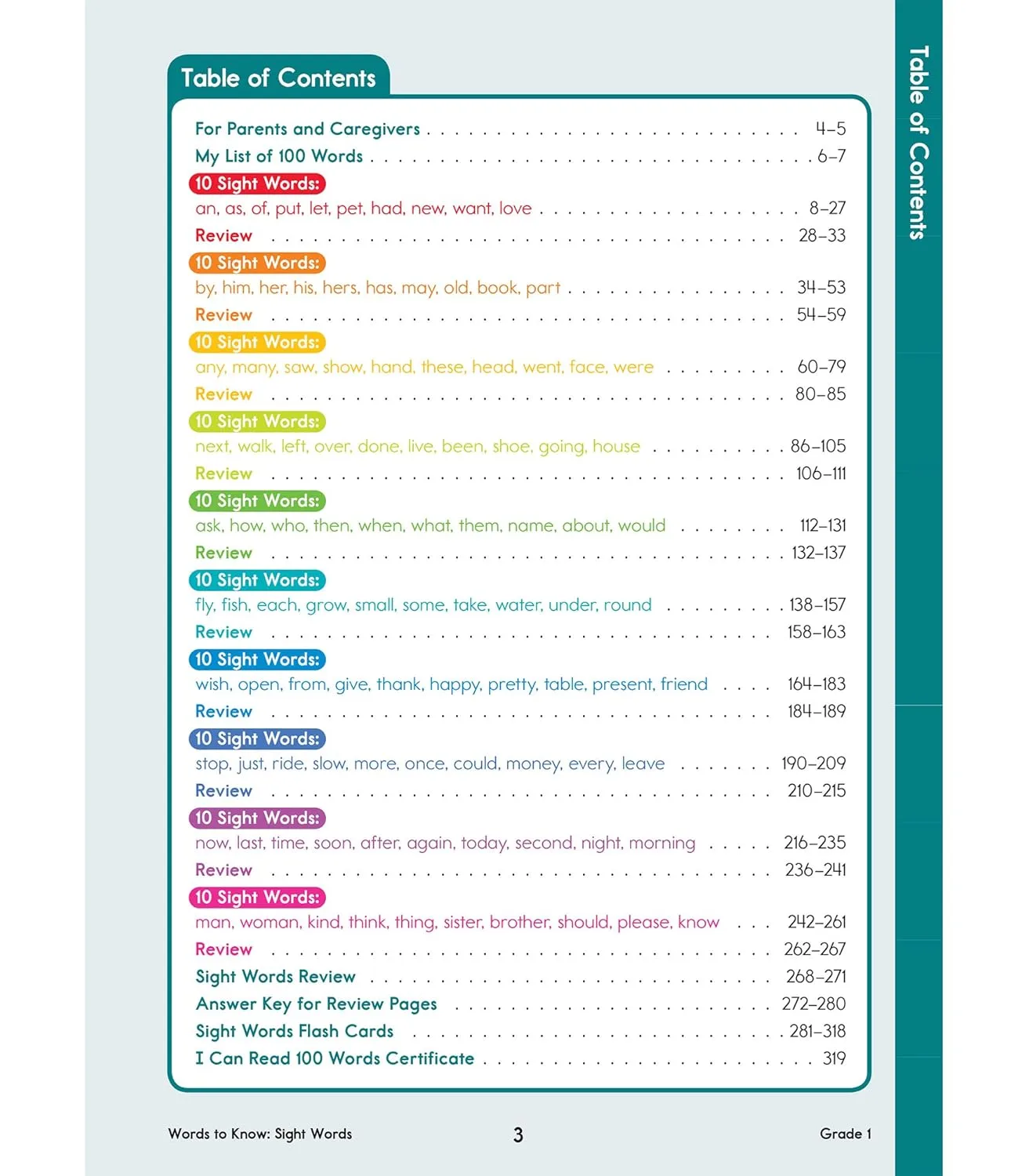 Words to Know Sight Words Workbook for First Grade—Reading Activities, Games, Flashcards, Handwriting, Sentences